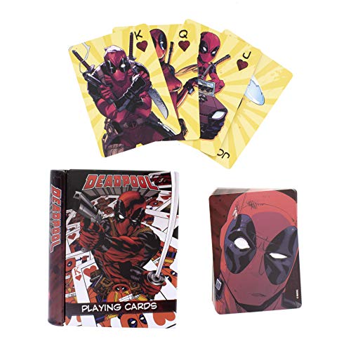 Paladone- BARAJA DE Cartas Marvel Deadpool, Multicolor (PP5168DPL)