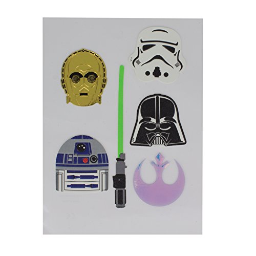 Paladone-RD-RS460247 Star Wars Pegatinas, Dibujos Animados, Color Blanco, único (PP3489SW)