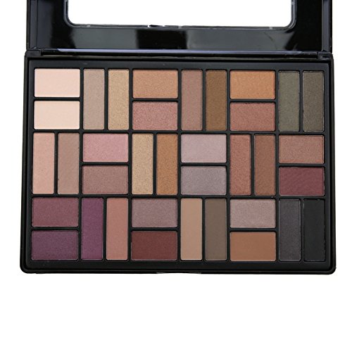 Paleta de sombras de ojos BForly 36 colores paleta de sombras de ojos brillante tierra cálido kit de maquillaje impermeable