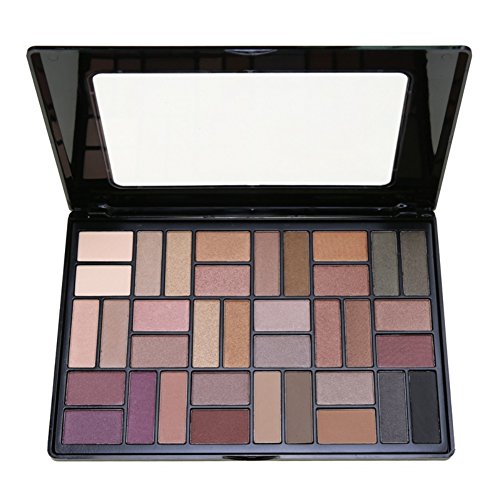 Paleta de sombras de ojos BForly 36 colores paleta de sombras de ojos brillante tierra cálido kit de maquillaje impermeable