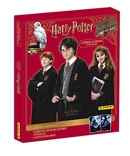 Panini France SA HARRY POTTER El manual del Sérérger Estuche 3D (1 álbum de cartón, 16 fundas y 2 tarjetas limitadas), 004279MCOUFFC