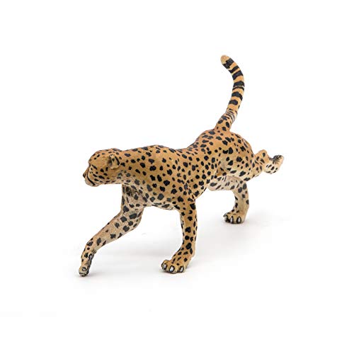 Papo 50238 Figura de Guepardo Running Wild Animal Kingdom, Multicolor