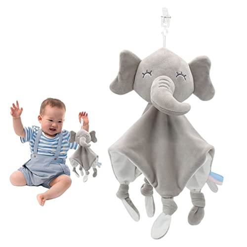 Parril De Bebé Elephant Baby Manta Suave De Peluche De Peluche De Juguete para Niños Pequeños Recién Nacidos.