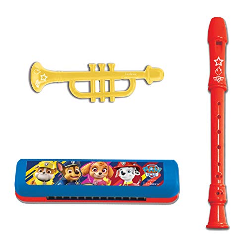 Patrulla Canina Chase Marshall Juguete Musical, Conjunto de 7 instrumentos Musicales, 7 instrumentos (Tambor, Maracas, Castañeta, Armónica, Grabadora, Trompeta, Pandereta), juguete conveniente para