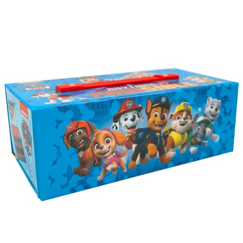 Paw Patrol Juego de Papelería, Incluye Lápices, Rotuladores, Cuaderno, Borrador, Sacapuntas, Pincel, Acuarelas, Estuche Patrulla Canina, Set Escolar para Niños