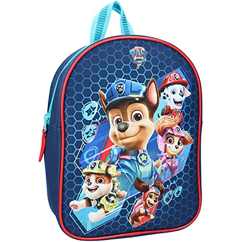 Paw Patrol The Movie - Mochila (29 x 22 x 9 cm), diseño de La Patrulla Canina, color azul marino