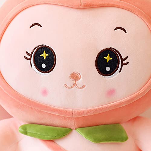 Peach Bunny Plush Doll Dibujos Animados Lindo Ragdoll Muñeco De Peluche Muñeca Rosa La Decoración del Hogar No Se Deforma Y No Arroja Pelo Mono Peluches