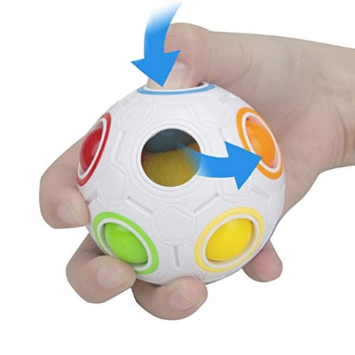 Pelota Antiestres FidgetToy Magic Rainbow Puzzle Cube3D Inteligencia Para Niños