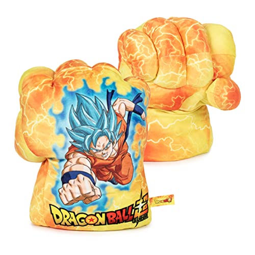 Peluche 1 GUANTE de Boxeo Dragon Ball Super Goku Súper Saiyajin Blue, Puños de Dragon Ball Juguete de Peluche Juguetes para Niños Cumpleaños, Navidad, Reyes. 1 sólo guante derecho para niños