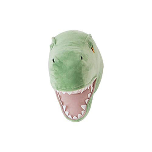 Peluche con forma de dinosaurio relleno, regalo de cumpleaños, dinosaurio, peluche, decoración de cabeza de juguete