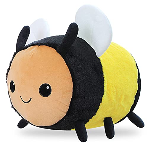 Peluche de Abeja Súper Suave, Peluche de Abeja Lindo Muñeco, Lindo Animal de Peluche Abeja Juguete, Peluche Suave Almohada de Felpa de Abeja Amarilla para Regalos de Niños(20cm)