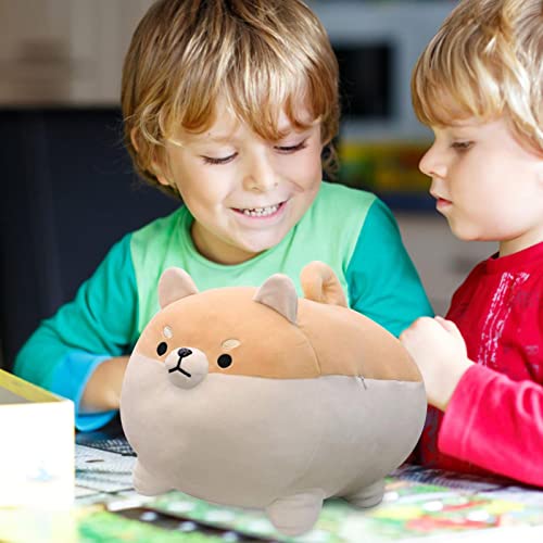 Peluche de perro de peluche, cojín de animal, cojín de corgi, suave, para leer, ver la televisión, estudiar, dormir, juguetes, coleccionistas, niños, niñas, regalos