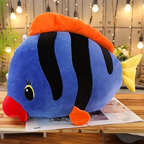 Peluche Pez Tropical Azul Púrpura Pequeño Pez Almohada De Peluche Muñeca Tropical Muñeca De Peluche Muñeca Linda Muñeca De Peluche Almohada