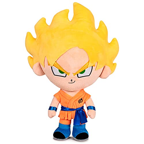 Peluche Son Goku Super Saiyan Pelo Rubio Dragon Ball 25cm