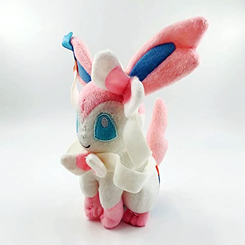 Peluches 20cm Pokemon De Peluche De Juguete Eevee Sylveon Muñecos De Peluche Kawaii Película De Dibujos Animados Anime Relleno Anniversaire Peluche Niña Niños Juguetes Regalo