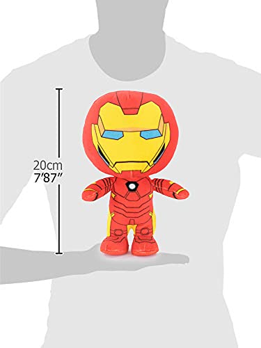 Peluches de los Personajes del Universo Marvel, Avengers, Guardianes de la Galaxia - Calidad Super Soft (20cm, Iron Man)