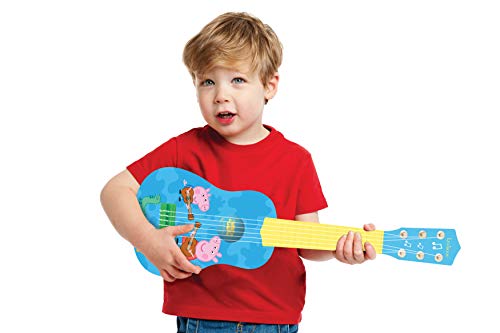 Peppa Pig K200PP Mi Primera Guitarra, 6 Cuerdas, Instrumento Juguete