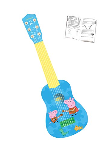 Peppa Pig K200PP Mi Primera Guitarra, 6 Cuerdas, Instrumento Juguete