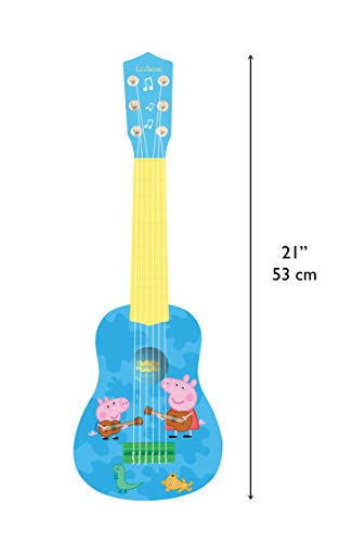 Peppa Pig K200PP Mi Primera Guitarra, 6 Cuerdas, Instrumento Juguete