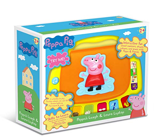 Peppa Pig Peppa Pig-PP02 Laugh & Learn Laptop, Multicolor, Box Size: 25 x 30 x 8cm (Trends UK None)