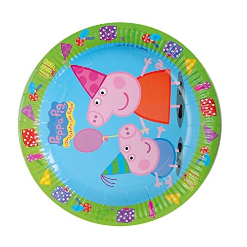 Peppa Pig - Set de 8 platos, 23 cm (Verbetena 016000721)