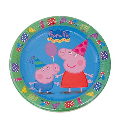 Peppa Pig - Set de 8 platos, 23 cm (Verbetena 016000721)