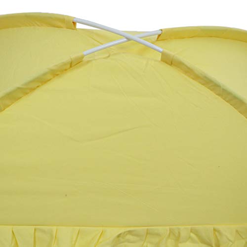 perfeclan Mosquitero Dosel de Cama Infantil Carpa de Cuna de Bebés Plegable Portable para Viaje Parque Playa - Beige, 80x160cm