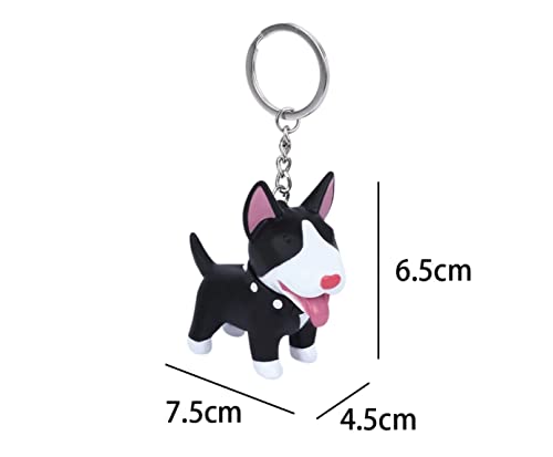 Perro Bull Terrier 7 cm | Perro | Juguete | Regalo | Niña | Niña | Dog | Mujer | Hombre | Raza de Perro |