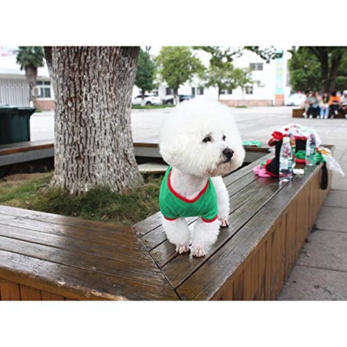 Perro Mascota Navidad Escudo Camiseta, Un Jersey Gorro De Navidad Trajes De Dos Piernas del Partido Sudadera Pijamas Suaves para Pequeñas Medianas Grandes Perros