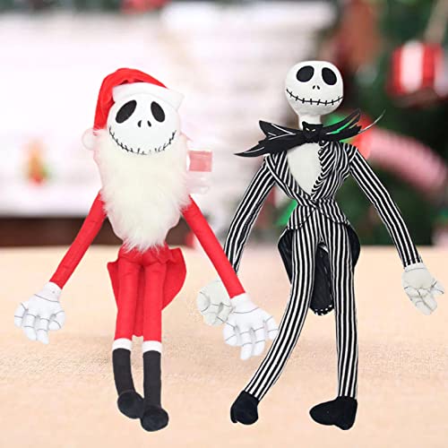 Pesadilla antes de Navidad Jack Skellington Adorno navideño Juguetes de peluche Muñecas, Jack Doll, Baby Jack Skellington