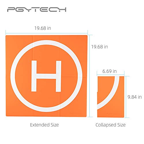 PGYTECH Drone Landing Pad, Universal Waterproof Pads portátiles de Aterrizaje Plegables para Drones Helicopter, Mavic 3, dji Air 2S, dji FPV, PVB Drones, dji Mavic Mini 2/Mavic Air 2/ Mavic 2