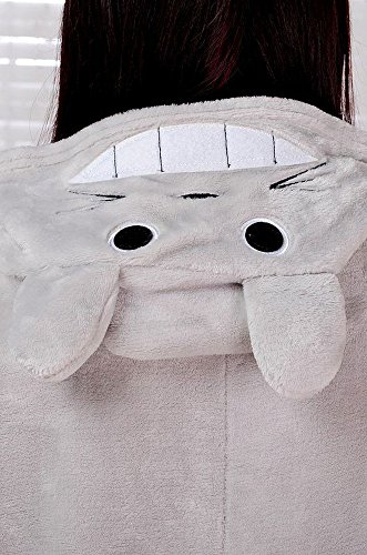 Pijama Kigurumi - Confeccionado en una pieza - Ideal incluso como disfraz de animal para carnaval, Halloween, fiestas cosplay, suave y cómodo de usar Totoro X-Large