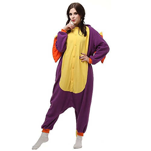 Pijamas Animales Mujer Disfraces de Cosplay para Adultos Pijama Enteros Dragon, M