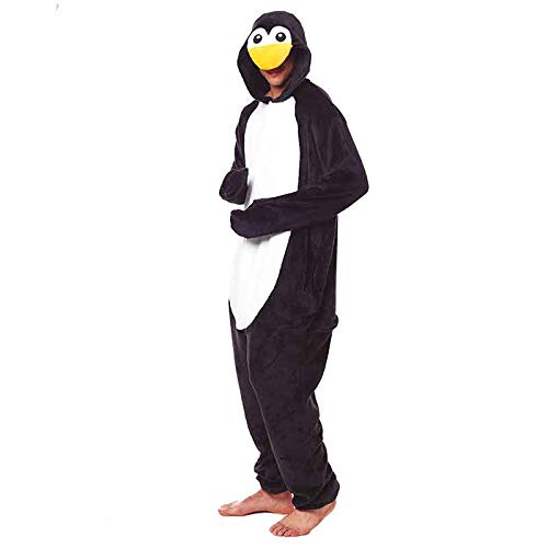 Pijamas Enteros de Animales Adultos Unisex (Tallas de Adultos S a L) Disfraz Pingüino Mono Enterizo Adulto Carnaval Fiestas【Talla M】