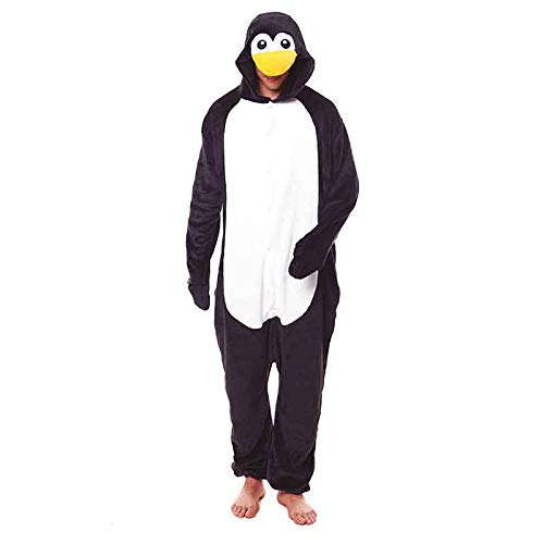 Pijamas Enteros de Animales Adultos Unisex (Tallas de Adultos S a L) Disfraz Pingüino Mono Enterizo Adulto Carnaval Fiestas【Talla M】