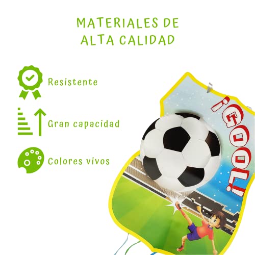 Piñata De Cumpleaños Grande De Fútbol Para Rellenar. Juguete De Aniversario, Fiesta Infantil Y Comunión Para Niño Y Niña