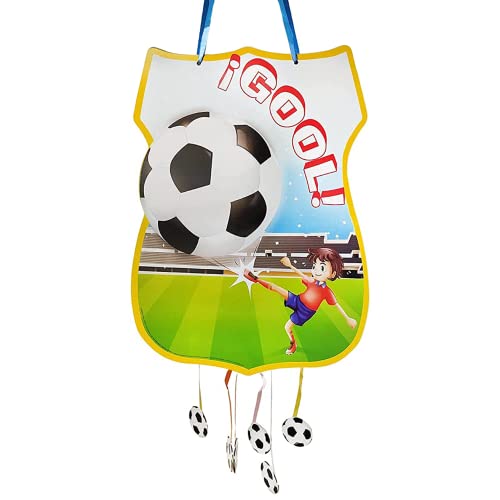 Piñata De Cumpleaños Grande De Fútbol Para Rellenar. Juguete De Aniversario, Fiesta Infantil Y Comunión Para Niño Y Niña