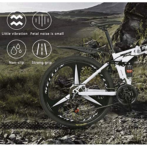 PING 26in 24 de Velocidad de Bicicletas de montaña de Edad, Estructura de suspensión de Aluminio Ligero Completo, Suspensión Tenedor, Freno de Disco, White