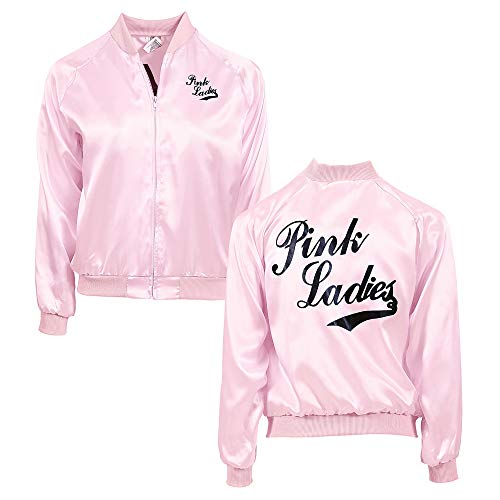 Pink Ladies 50s - Chaqueta para mujer de raso, talla M