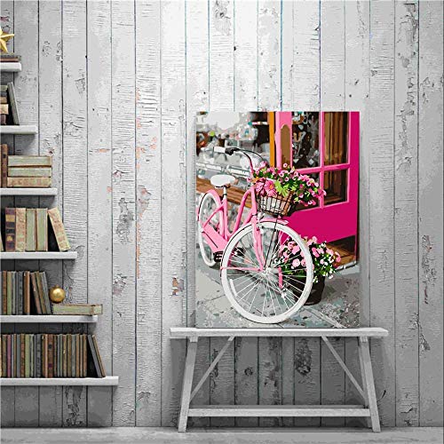 Pintura para adultos por números flores DIY dibujo sobre lienzo pintado a mano pintura artística para colorear por números bicicleta regalo único A6 40x50cm