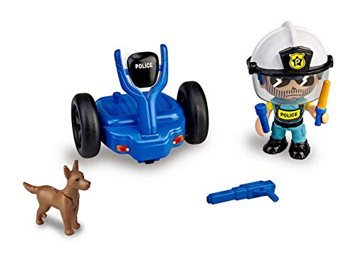 Pinypon Action- Segway vehículo de policía con 1 Figura, niñas a Partir de 4 a 8 años (Famosa 700015693)