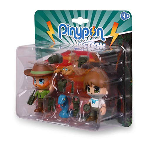 Pinypon Action Wild. 2 Figuras con 2 animales para niños y niñas de 4 a 8 años (Famosa 700016607)