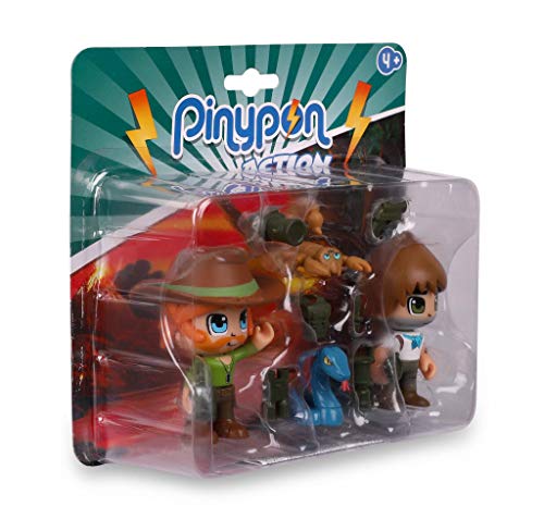 Pinypon Action Wild. 2 Figuras con 2 animales para niños y niñas de 4 a 8 años (Famosa 700016607)