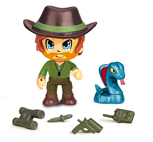 Pinypon Action Wild. 2 Figuras con 2 animales para niños y niñas de 4 a 8 años (Famosa 700016607)