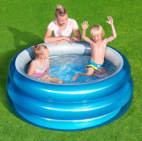 Piscina Hinchable Infantil Bestway Big Metallic 3-Ring Pool 150x53 cm