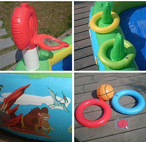 Piscinas para NiñOs Grandes TobogáN De Agua para NiñOs PequeñOs Familia JardíN Bomba De Mano 175 * 105 * 30 Cm