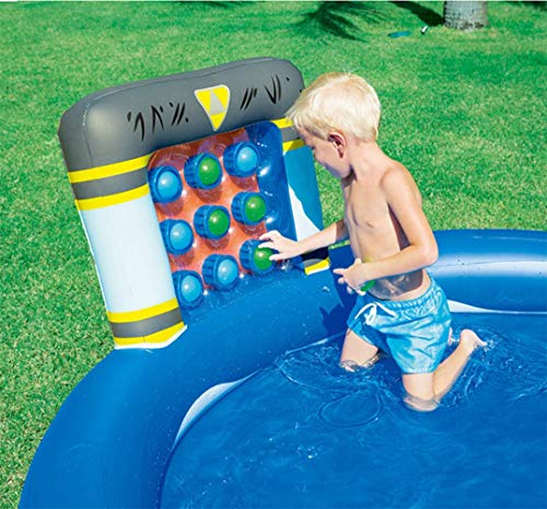 Piscinas para NiñOs Inflables con TobogáN Familia Hinchables Juegos Juguetes Jardin PequeñOs Profundidad 90.9