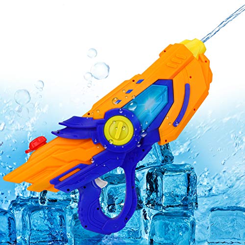 Pistola de Agua eléctrica, CestMall Pistola de Agua de Juguete de plástico, súper Pistolas de Agua con Capacidad de 600 ml, Potente Pistola de Agua de 6 a 10 m de Largo Alcance, Juguetes Divertidos