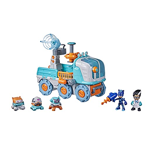 PJ Masks BOT Builder Juguete Preescolar, 2 en 1 vehículo Romeo y Robot Factory Playset con Luces y Sonidos para niños a Partir de 3 años, Multicolor (Hasbro F21205L0)