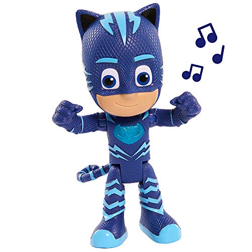 PJ Masks- Gatuno Súper Figura con Voz, Color Azul (Bandai 24586)